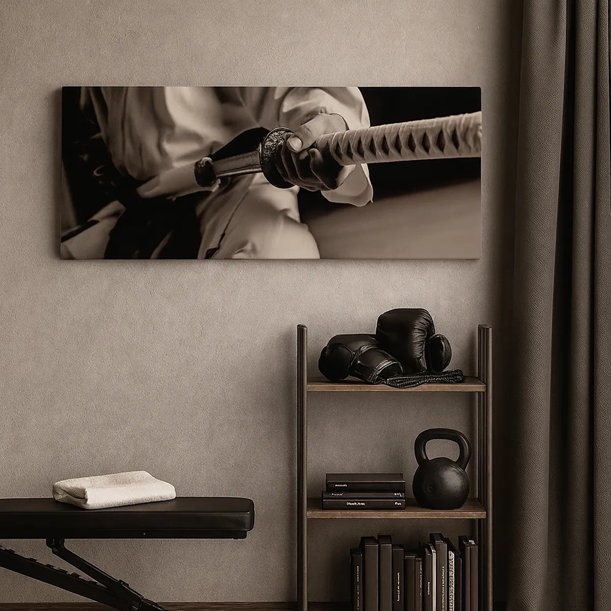 Tablou pe pânză - Sufletul unui războinic - 30x30 cm