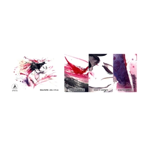 Mostră tapet autocolant Deluxe Sticker - Împlinirea amoroasă - Abstracția, Femeie și Bărbat, Dragoste - 100x30 cm