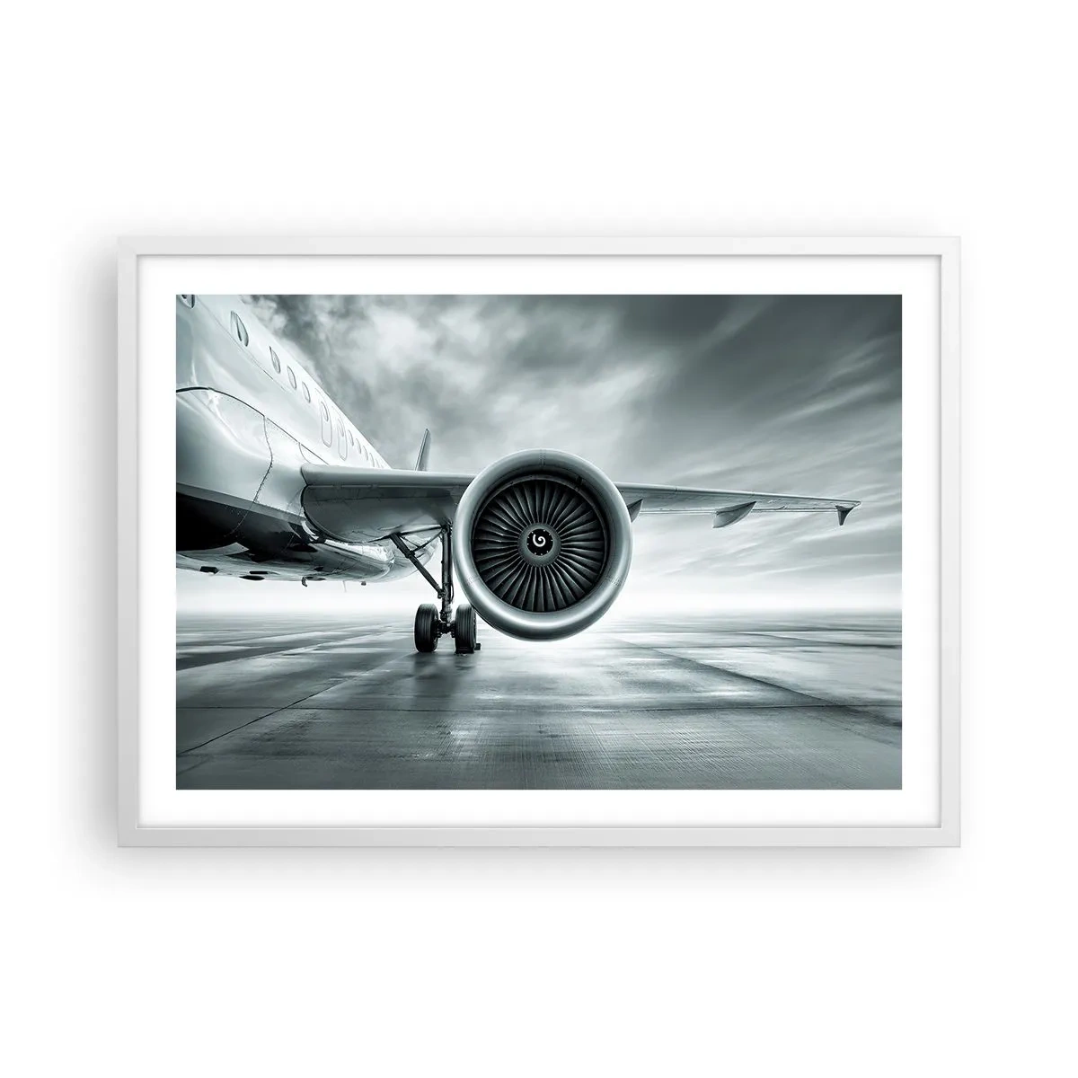 Poster în ramă albă - Ce putere! - 70x50 cm