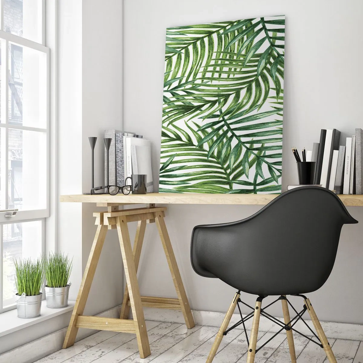 Tablou pe sticlă - Sub bolta verde - 50x70 cm