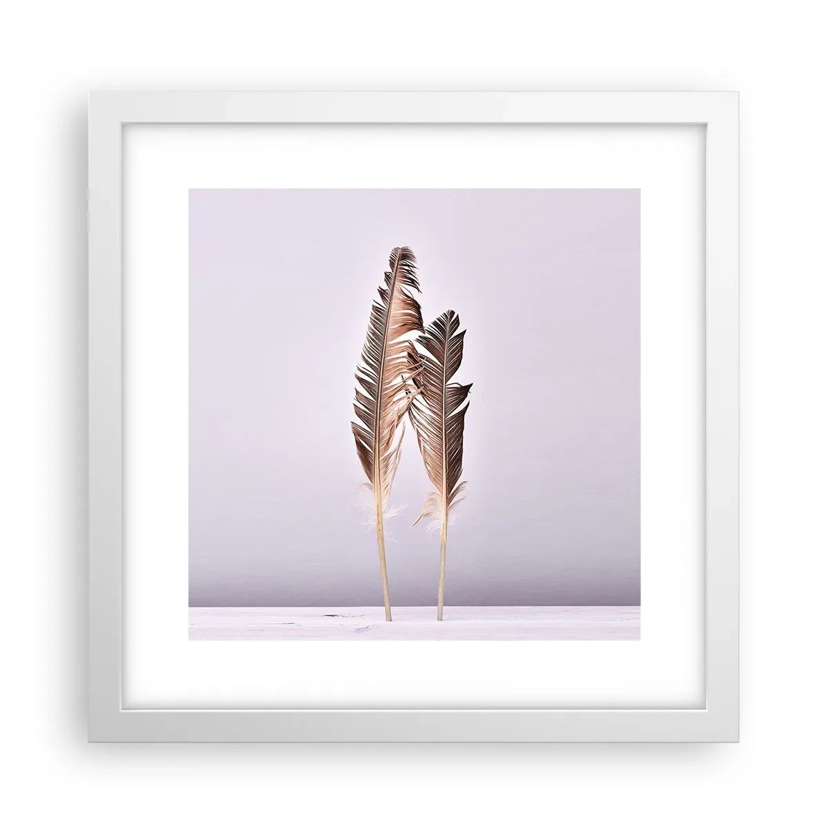 Poster în ramă albă - Împotriva neantului - 30x30 cm