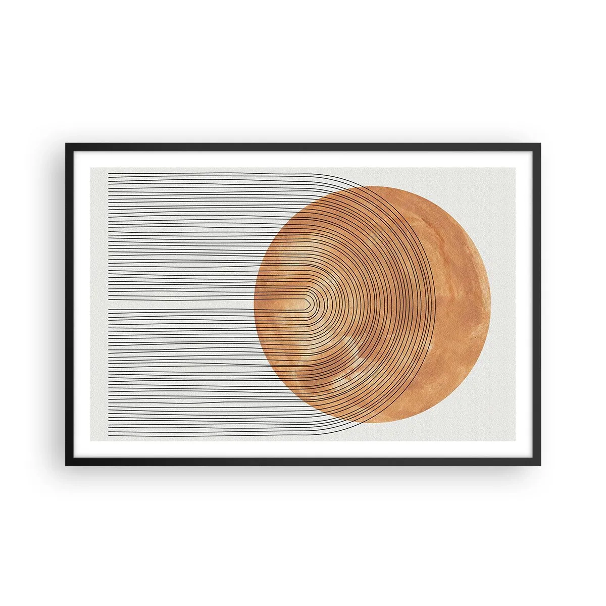 Poster în ramă neagră - Compoziția solară - 91x61 cm