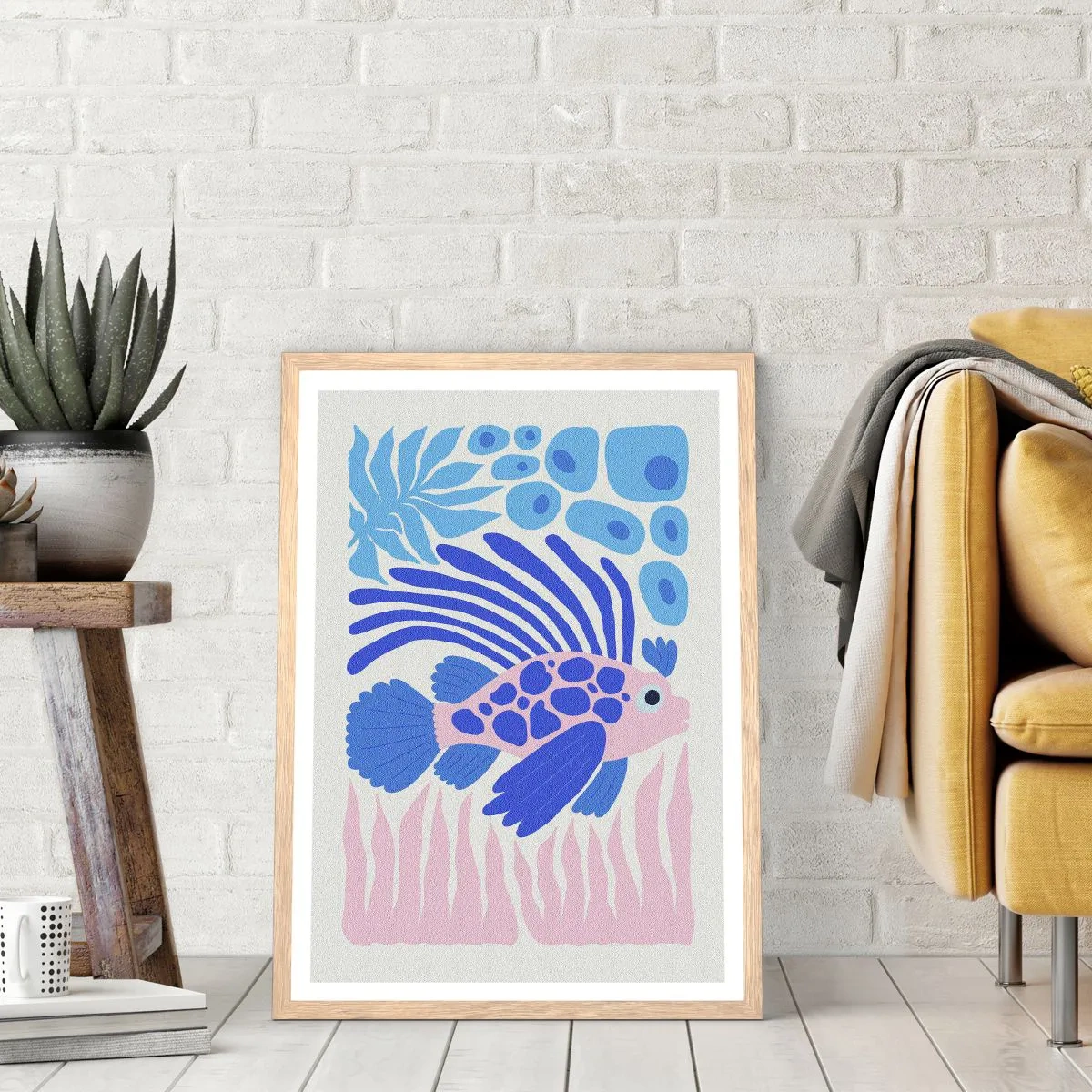 Poster în ramă de stejar deschis - Eliberat - 30x40 cm