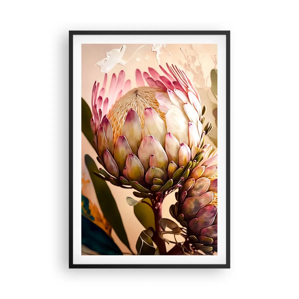 Poster în ramă neagră - Îmbrățișare cu tandrețe - 61x91 cm