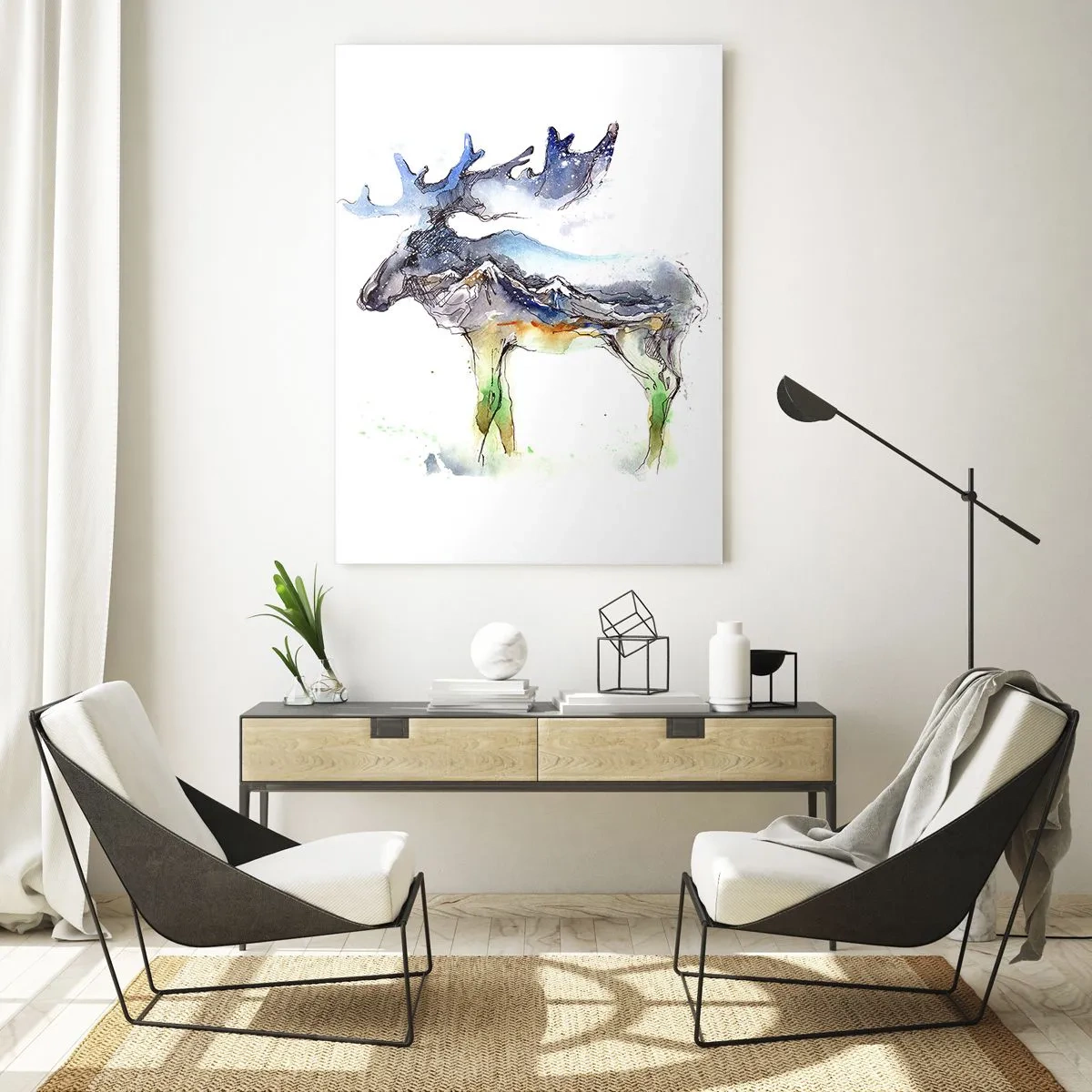 Tablou pe sticlă - Eroul poveștii de iarnă - 70x100 cm