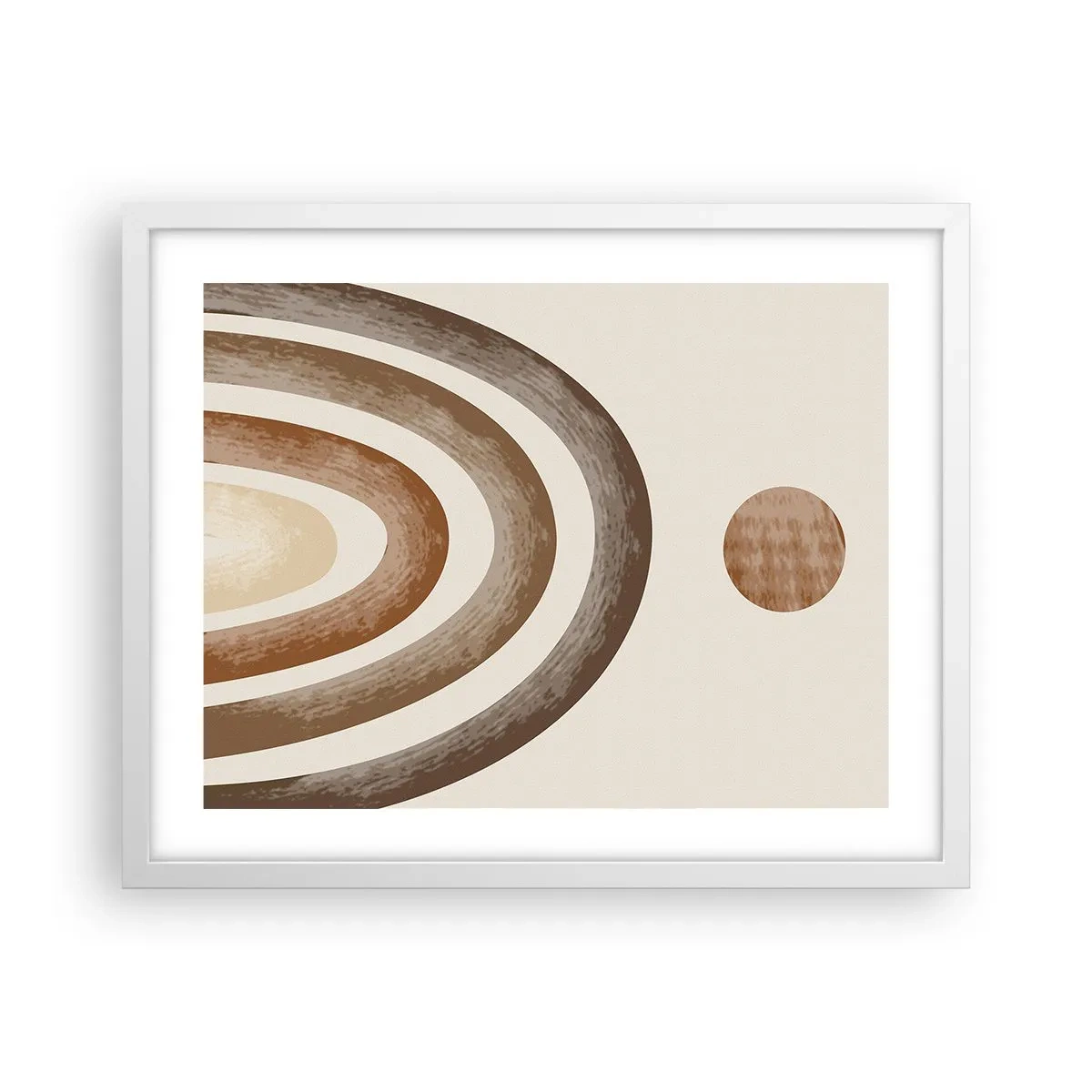 Poster în ramă albă - Într-o galaxie îndepărtată - 50x40 cm