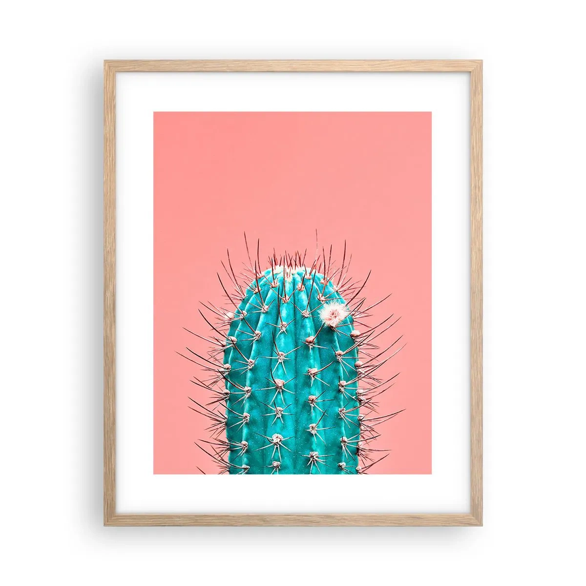 Poster în ramă de stejar deschis - Doar privește - 40x50 cm
