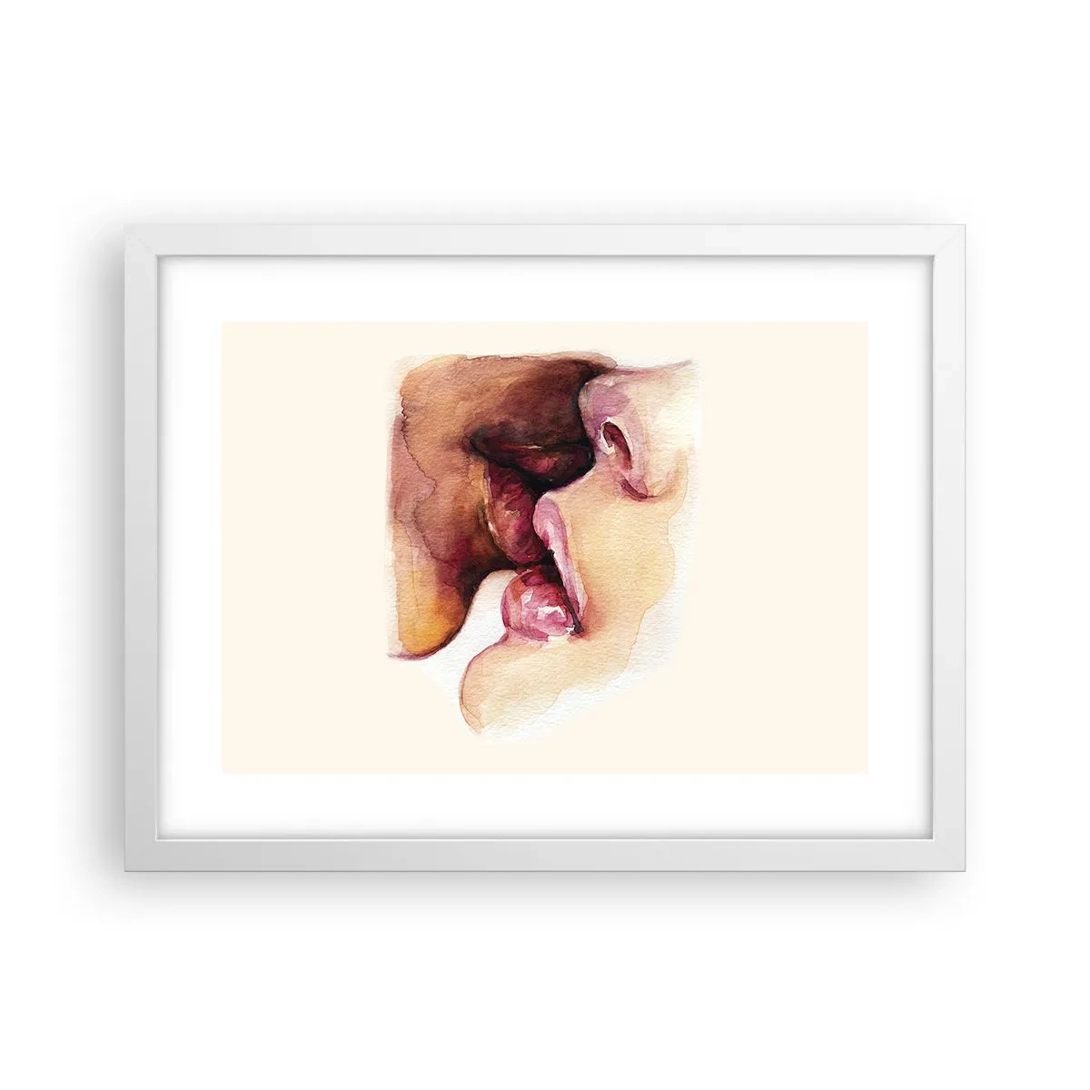 Poster în ramă albă - Ca ziua și noaptea, ca cerul și pământul - 40x30 cm