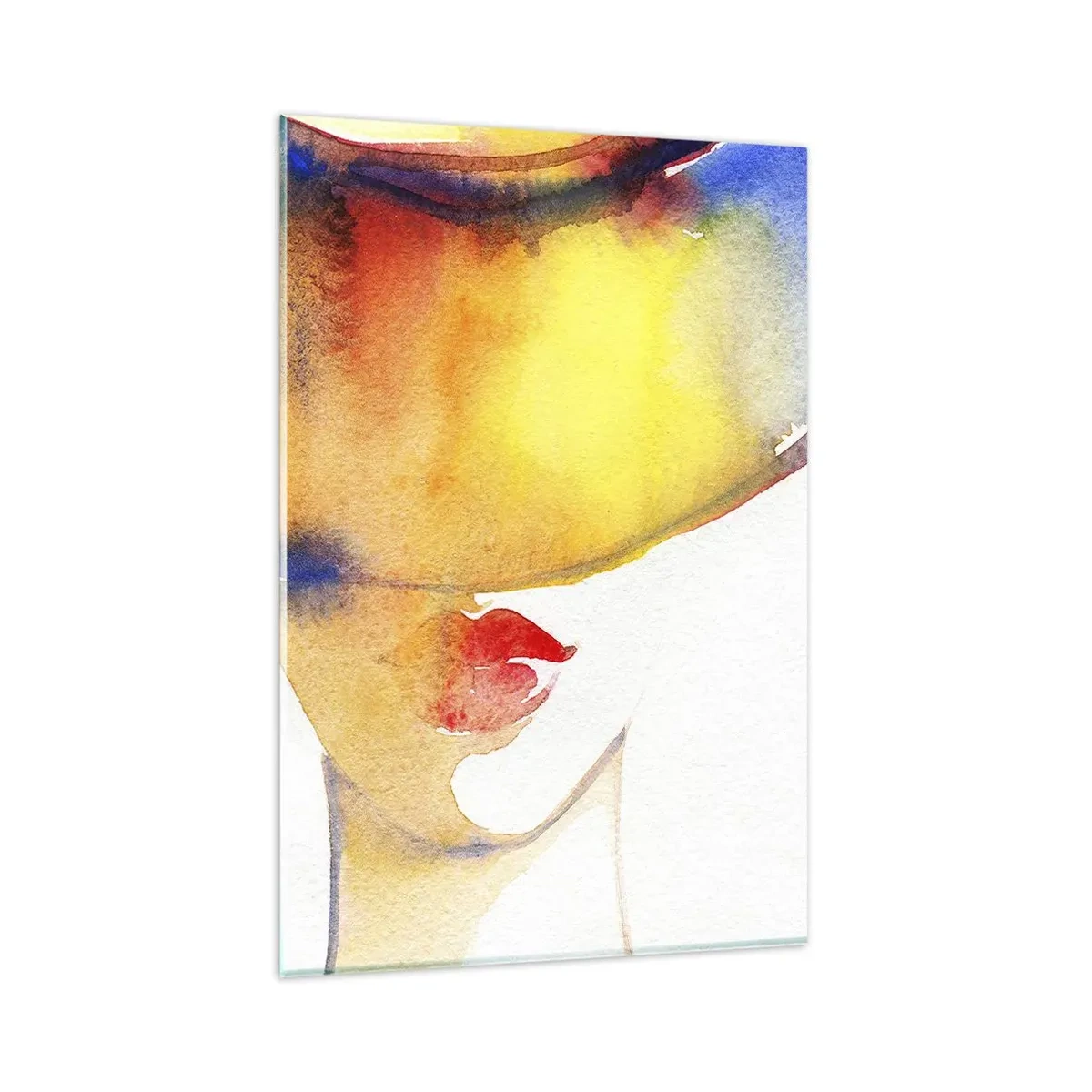 Tablou pe sticlă - Portretul unei doamne    - 80x120 cm