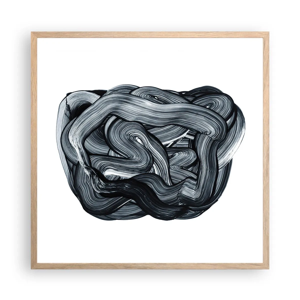 Poster în ramă de stejar deschis - Nu este atât de simplu - 60x60 cm