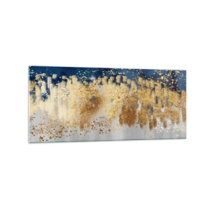 Tablou pe sticlă - Compoziție modernă cu bliț - 120x50 cm