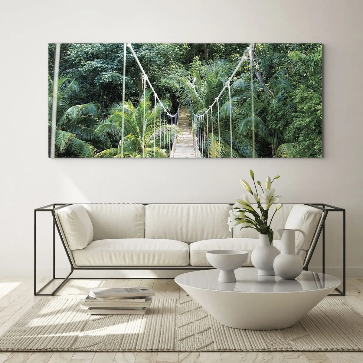 Tablou pe sticlă - Welcome to the jungle! - 100x40 cm