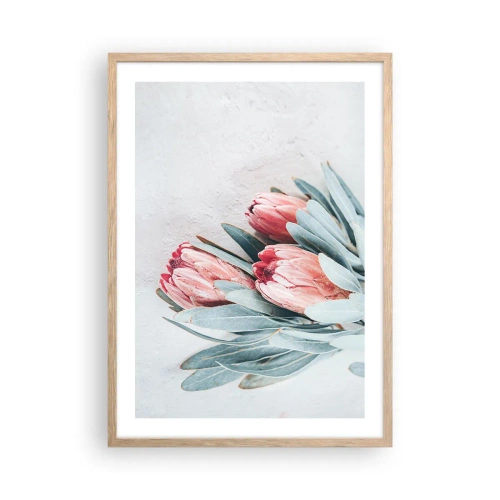 Poster în ramă de stejar deschis - Rușinate de propria lor frumusețe - 50x70 cm