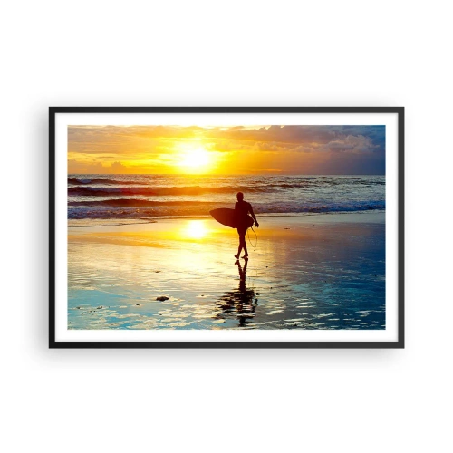 Poster în ramă neagră - Întoarcerea războinicului - 91x61 cm