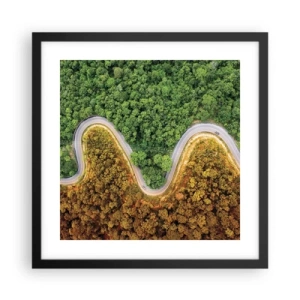 Poster în ramă neagră - Frontiere și defilee - 40x40 cm