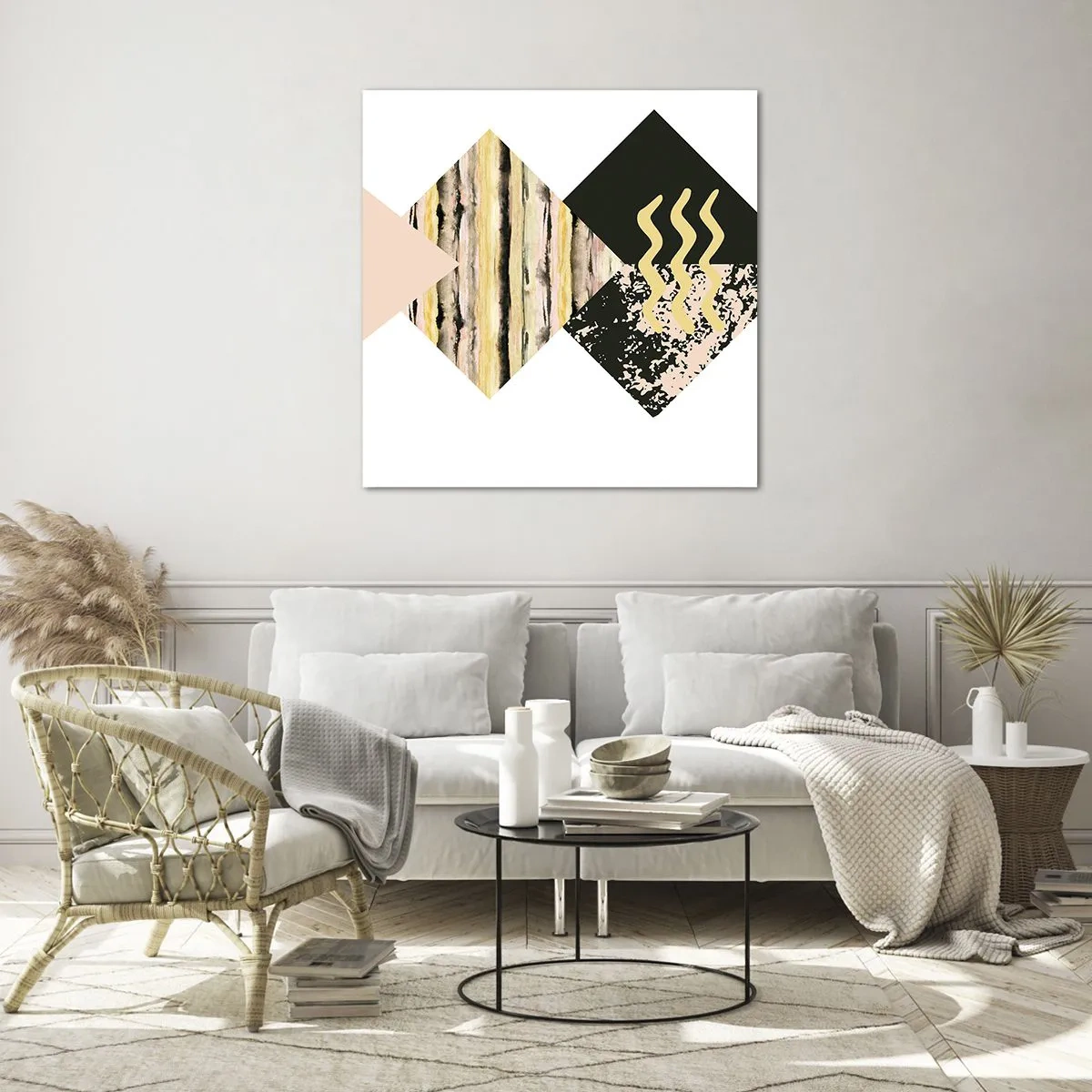 Tablou pe sticlă - Aparent simplu - 60x60 cm