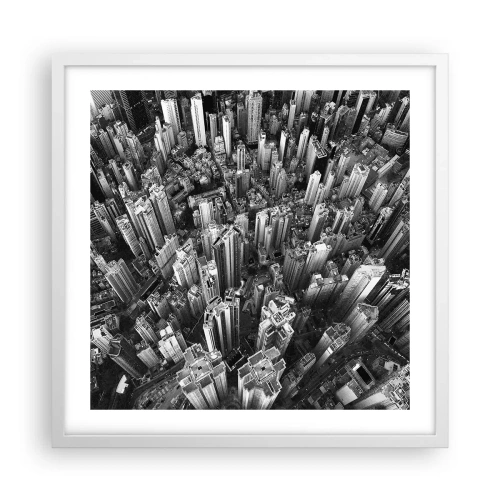 Poster în ramă albă - Din ce în ce mai sus - 50x50 cm