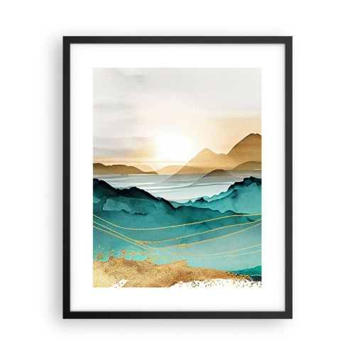 Poster în ramă neagră - La limita abstracției - peisaj - 40x50 cm