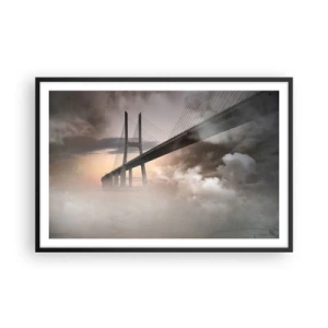 Poster în ramă neagră - Lângă un râu care nu există - 91x61 cm