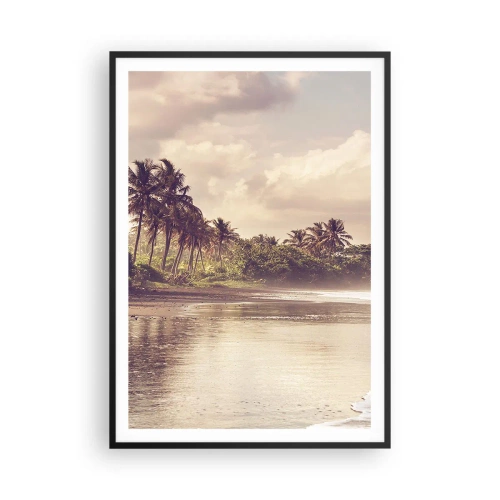 Poster în ramă neagră - Mângâind valurile - 70x100 cm