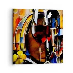 Tablou pe pânză - Și lumea devine mai colorată - 70x70 cm