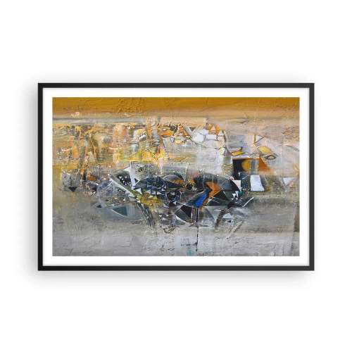 Poster în ramă neagră - Totul va fi bine - 91x61 cm