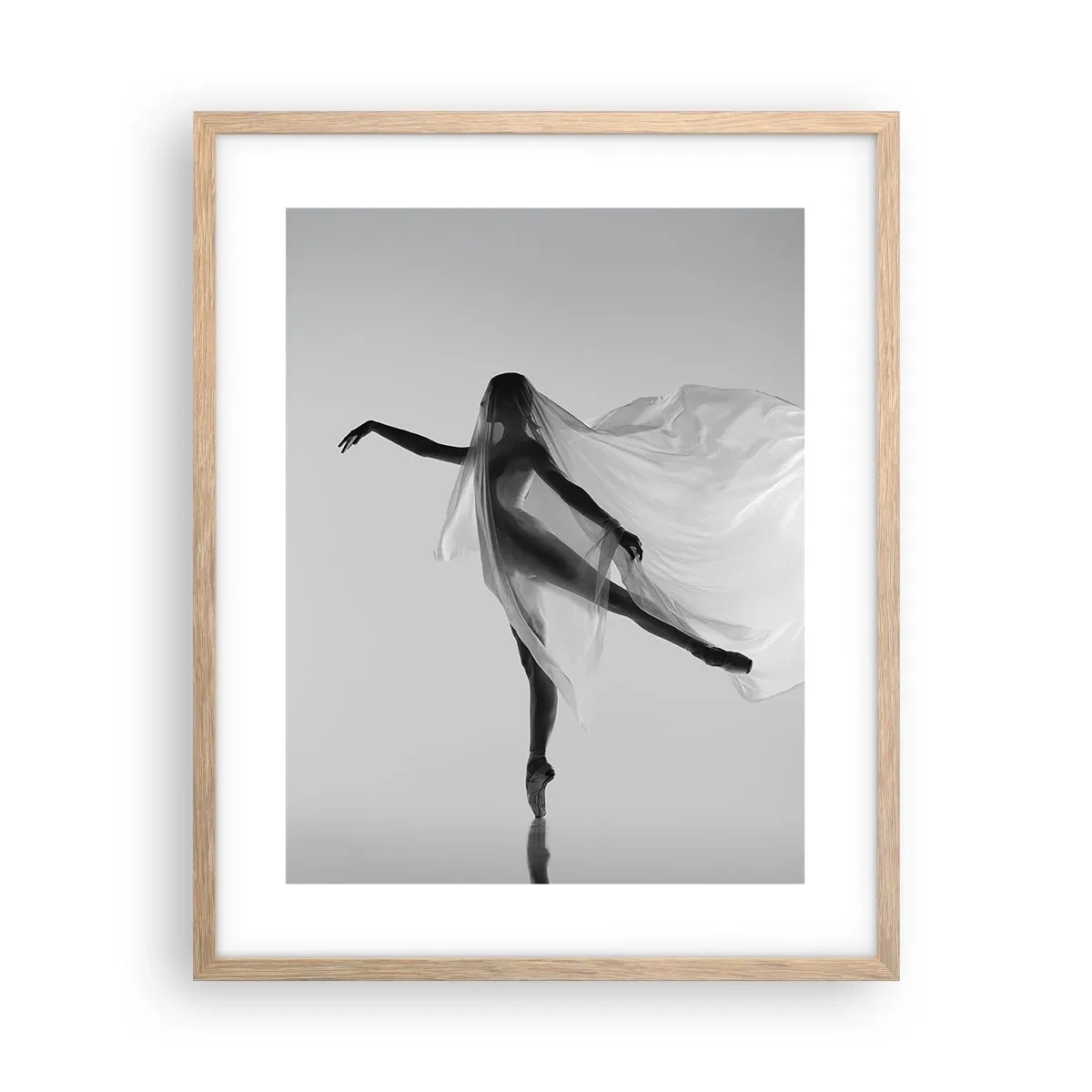 Poster în ramă de stejar deschis - Lejeritate și grație - 40x50 cm