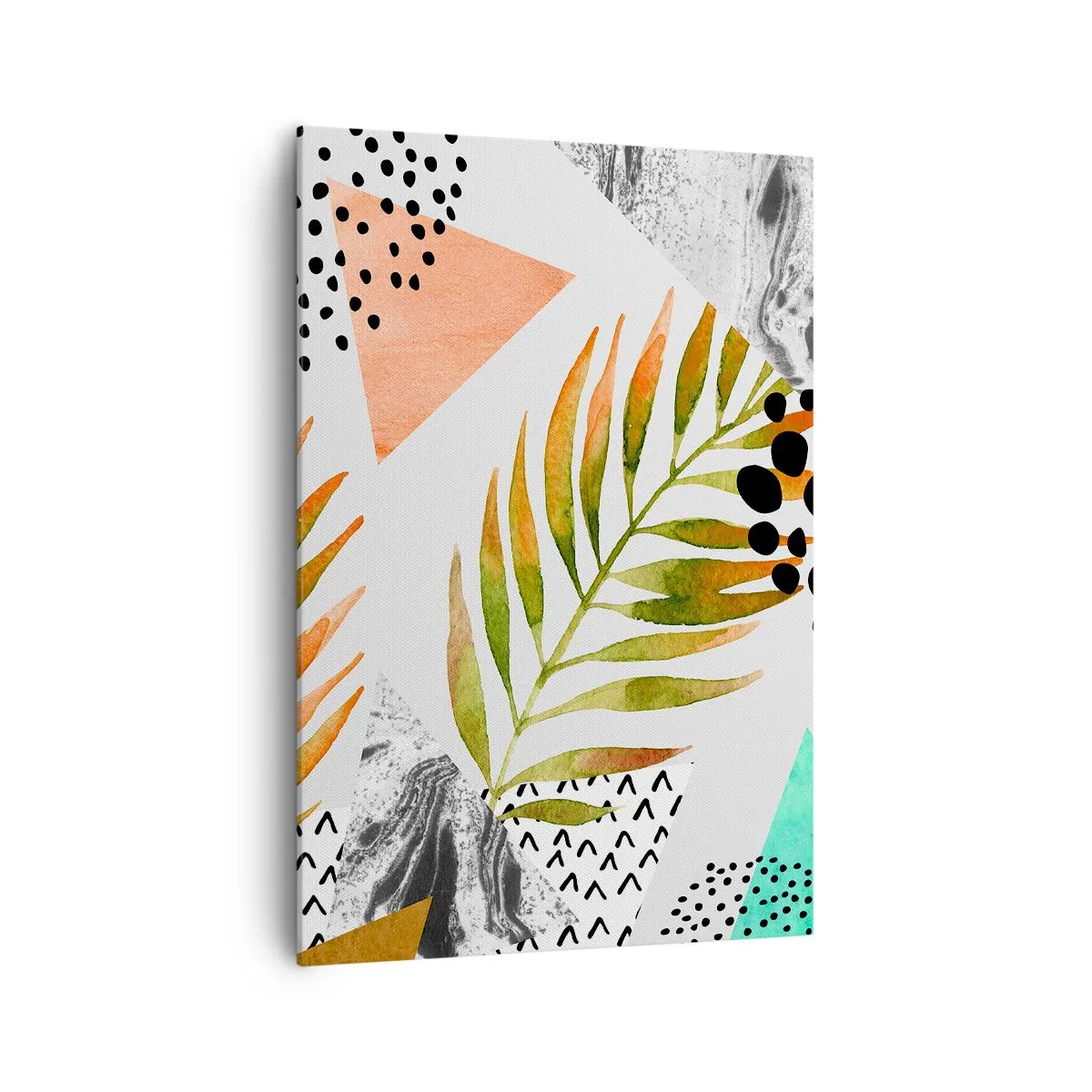 Tablou pe pânză - Decorațiuni cu frunze de palmier - 70x100 cm