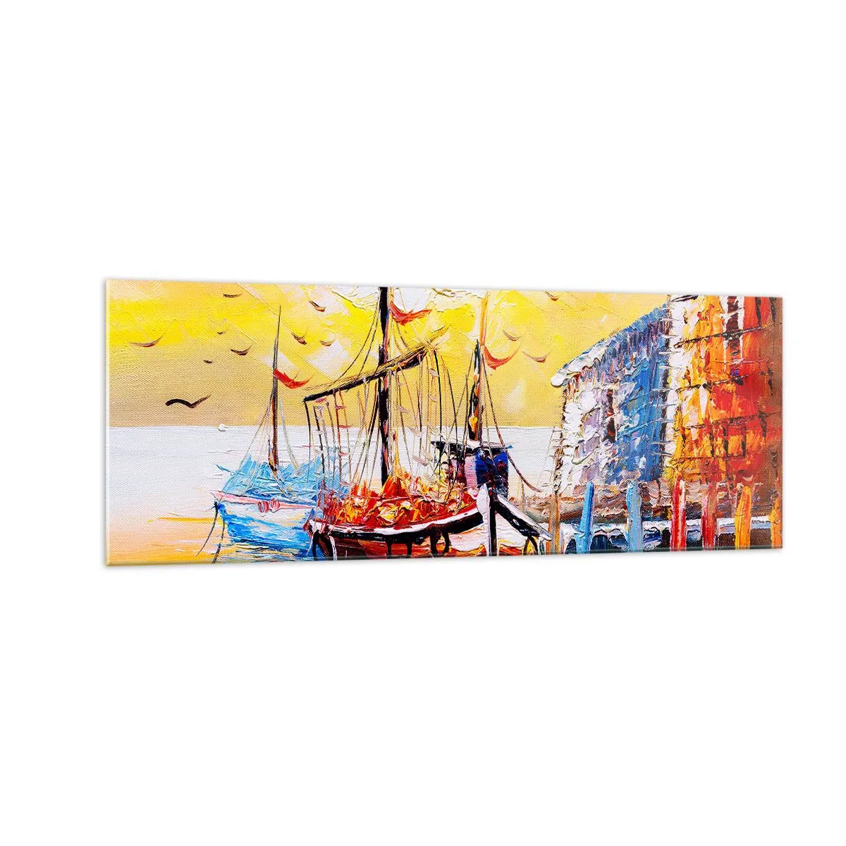 Tablou pe sticlă - Întoarcere fericită - 140x50 cm