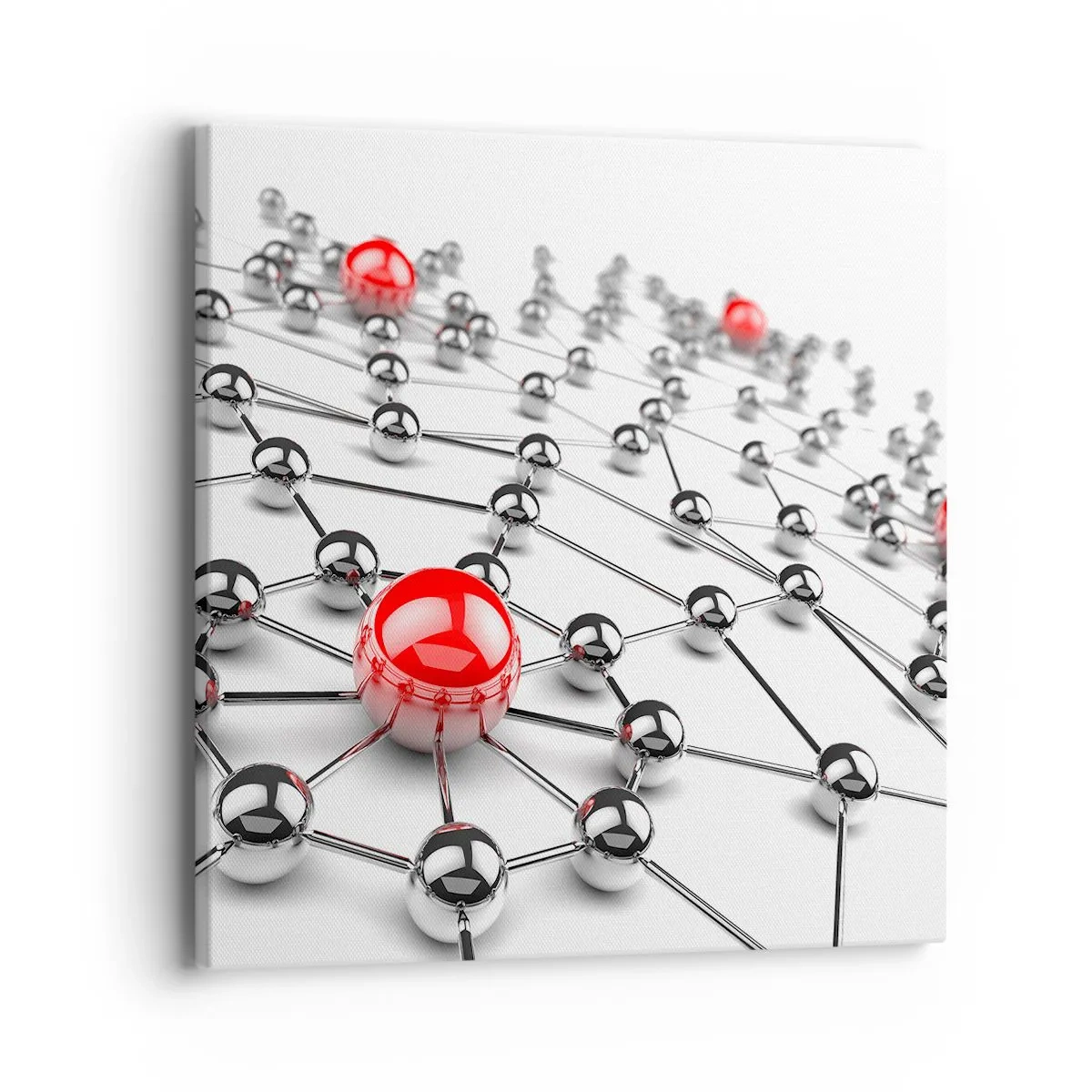 Tablou pe pânză - Plasă de argint - 40x40 cm