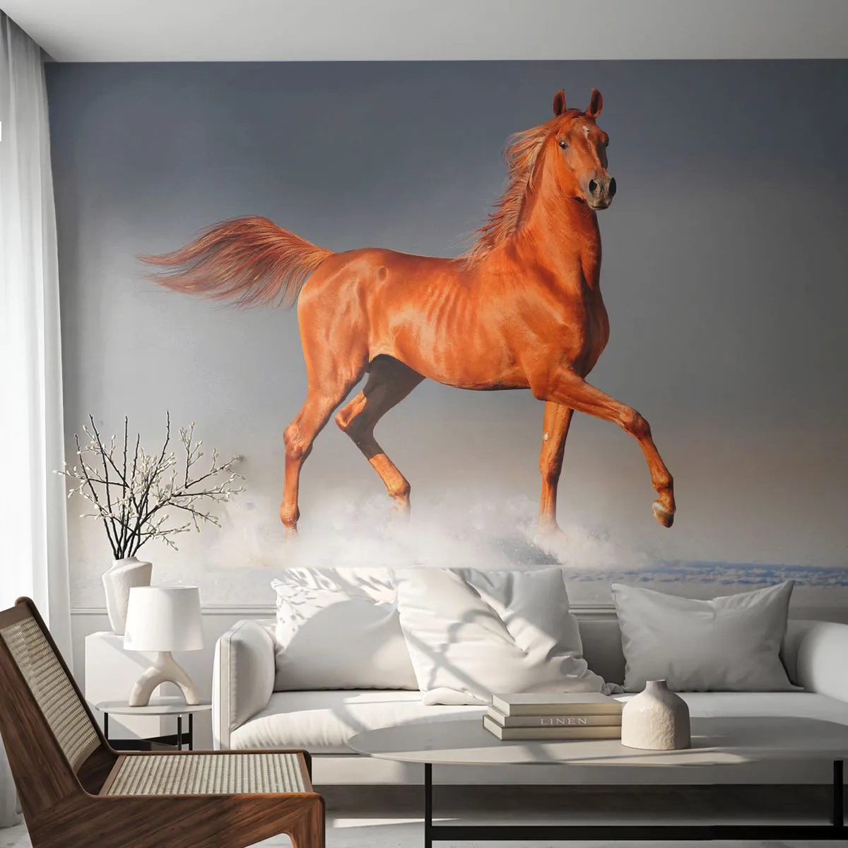 Tapet Premium Canvas - Dansul grației - Animale, Cal, Natură - 250x175 cm