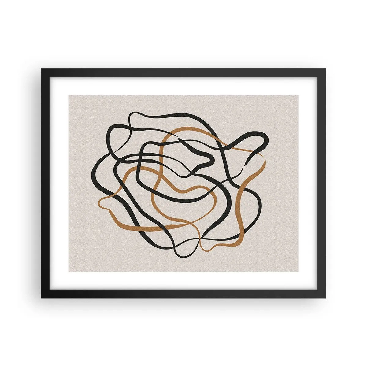 Poster în ramă neagră - Totul s-a încurcat - 50x40 cm