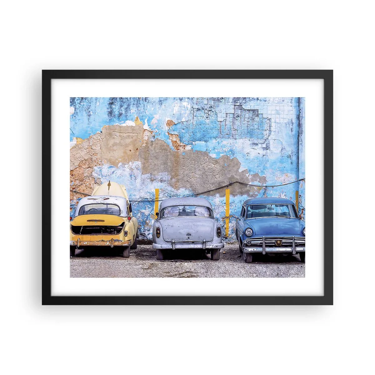 Poster în ramă neagră - Întâlnirea veteranilor - 50x40 cm