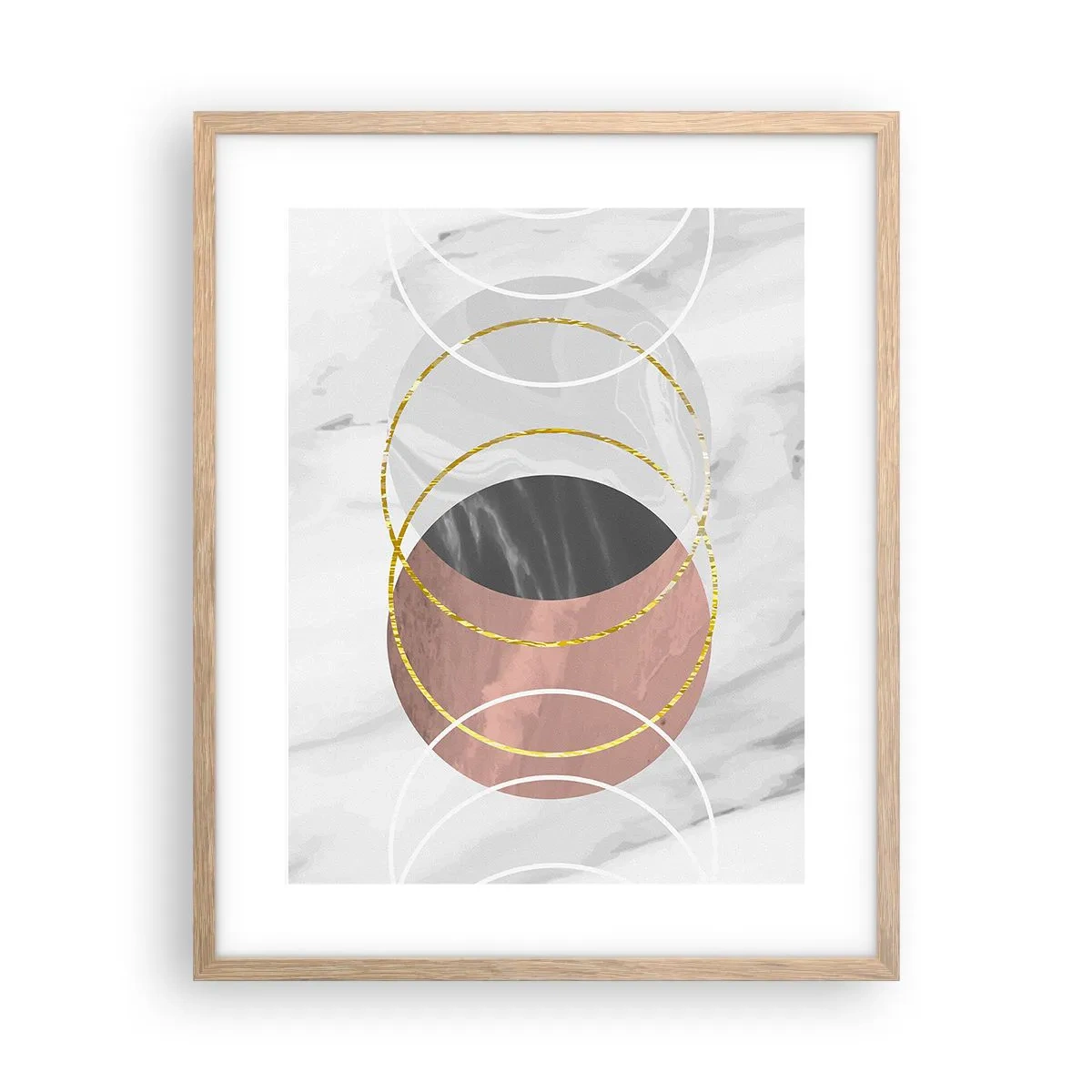 Poster în ramă de stejar deschis - Muzica sferelor - 40x50 cm