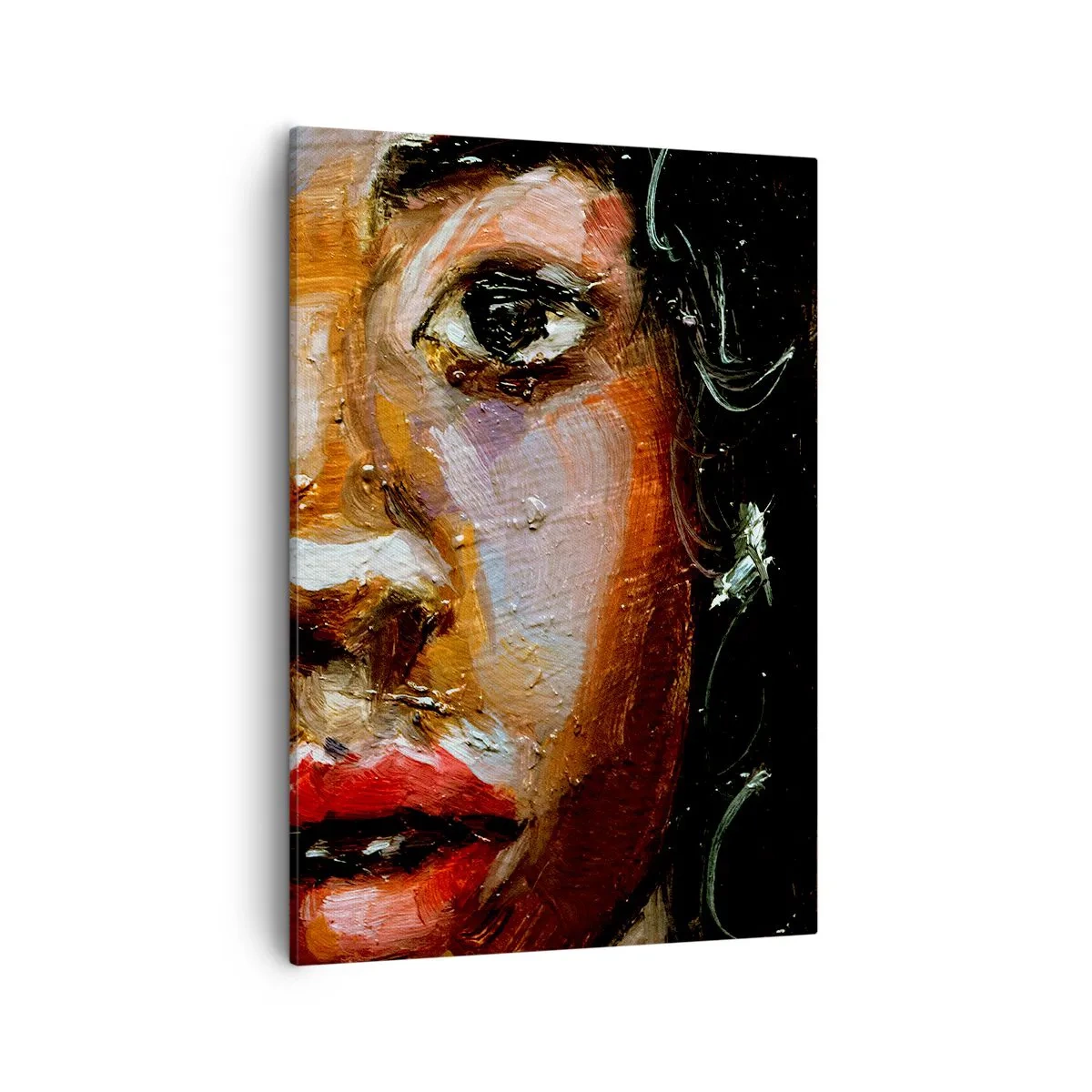 Tablou pe pânză - Negru și strălucire - 50x70 cm