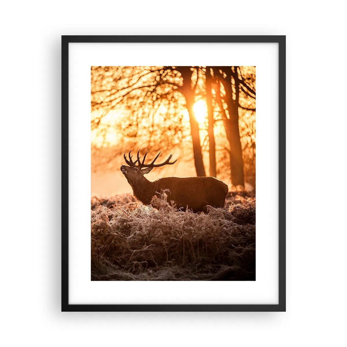 Poster în ramă neagră - Visul unui vânător - 40x50 cm