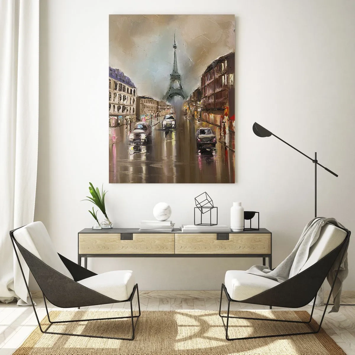 Tablou pe sticlă - Singurul lucru care contează este ea - 50x70 cm