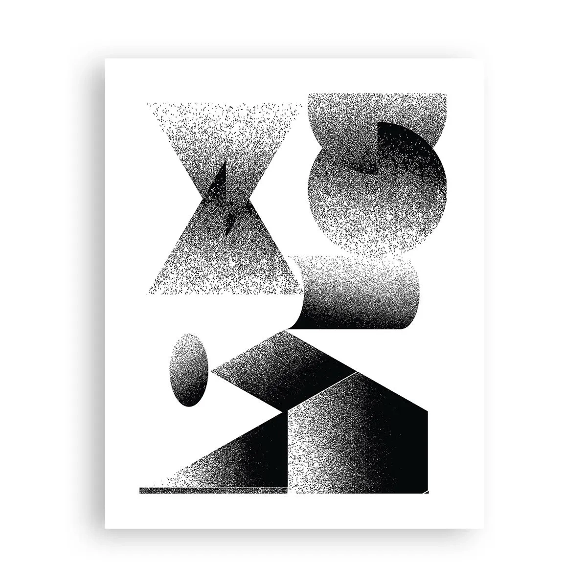 Poster - Unghiuri și ovale - 40x50 cm