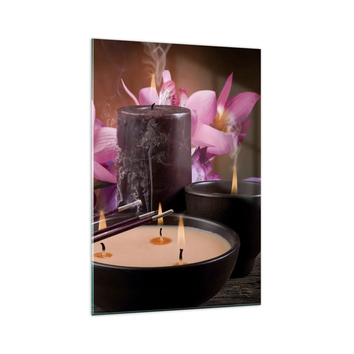 Tablou pe sticlă - Eliberați mintea, calmați corpul - 70x100 cm