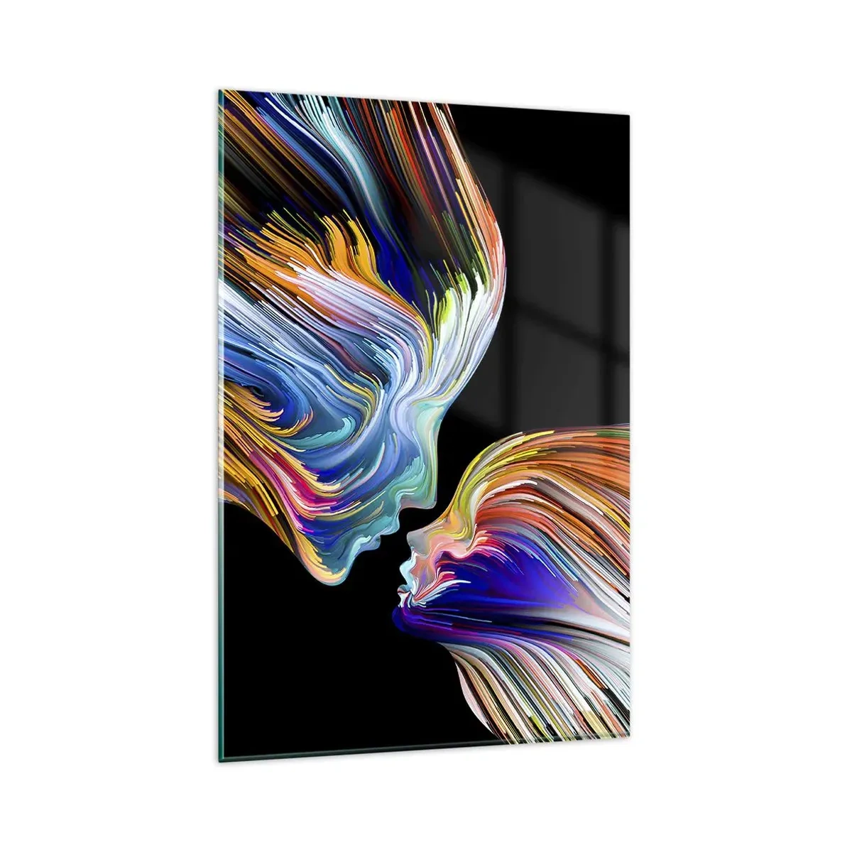 Tablou pe sticlă - Fuziune de energie și lumină - 80x120 cm