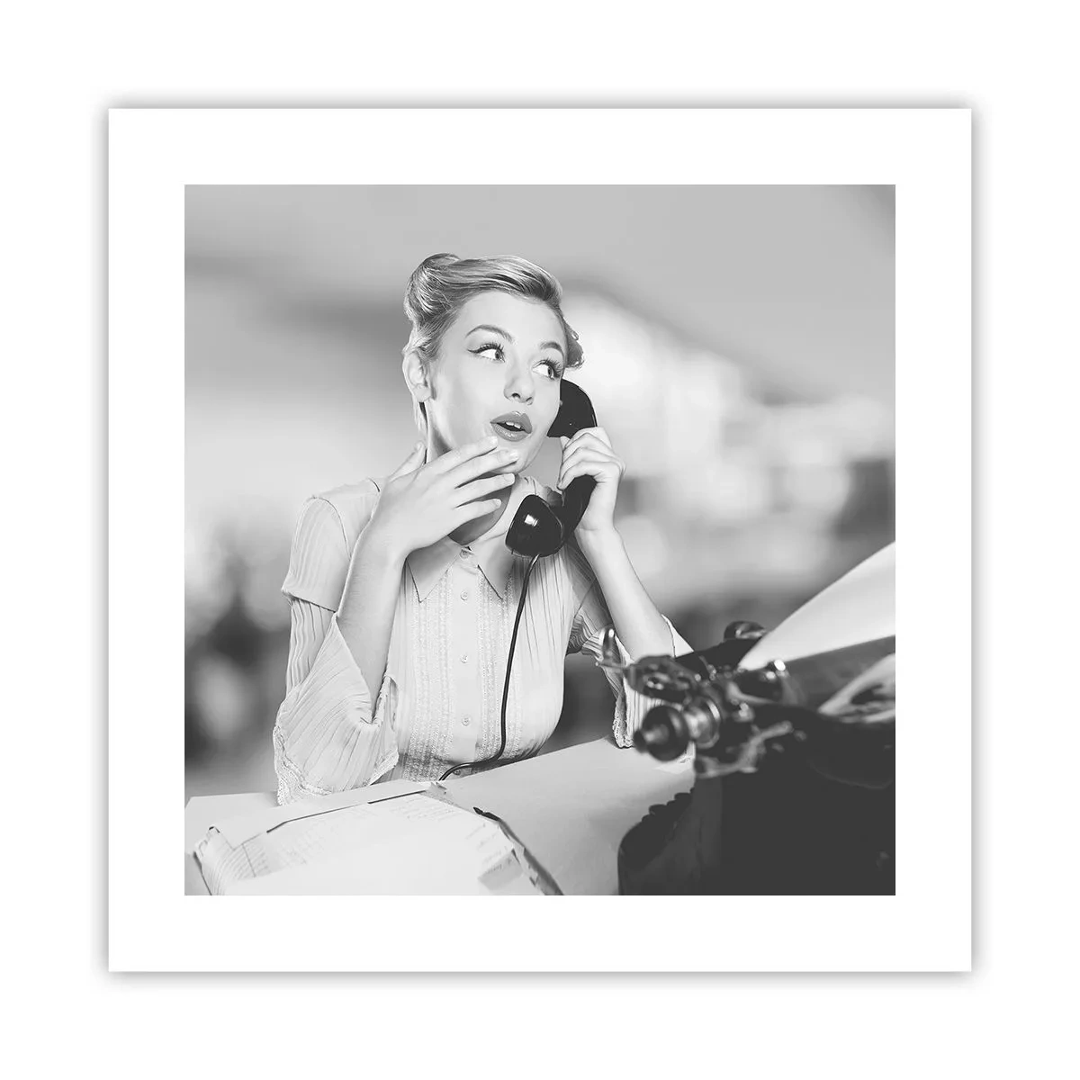 Poster - Bună ziua, suntem în anii '50. - 40x40 cm