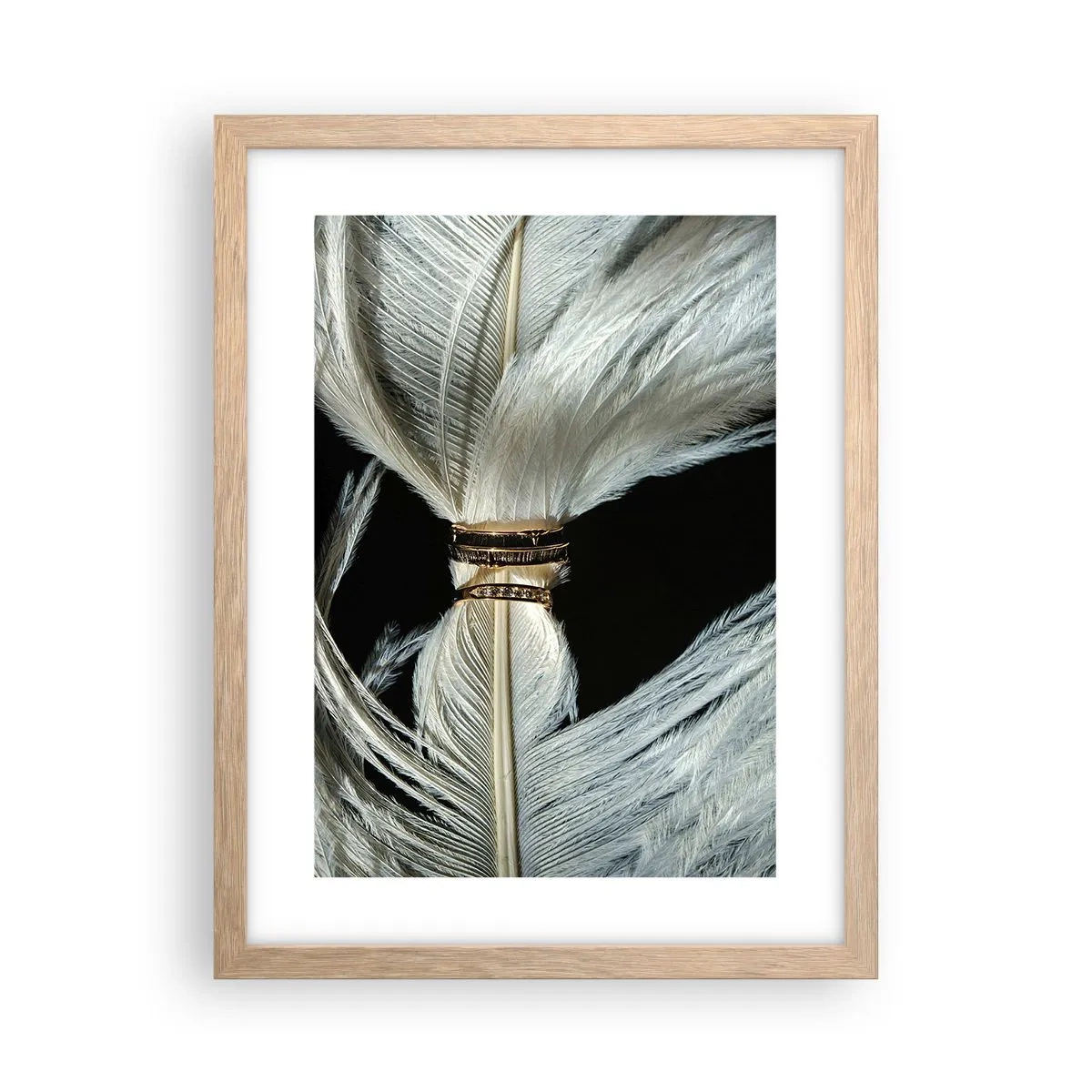 Poster în ramă de stejar deschis - ...și nu te voi părăsi.. - 30x40 cm