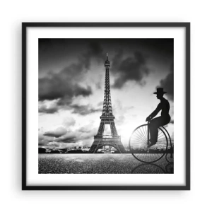 Poster în ramă neagră - Dorul de Belle Epoque - 50x50 cm