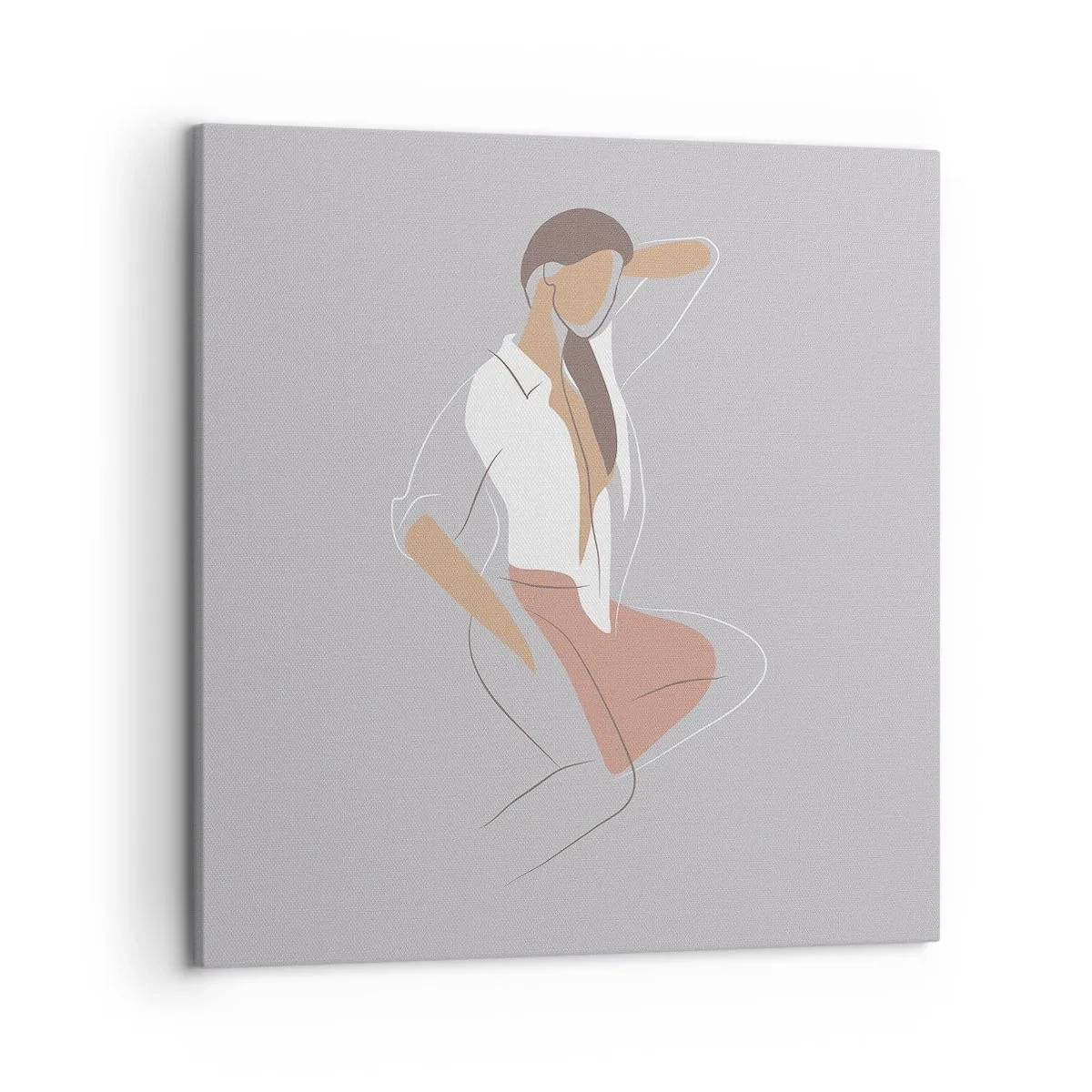 Tablou pe pânză - Schiță de farmec - 50x50 cm