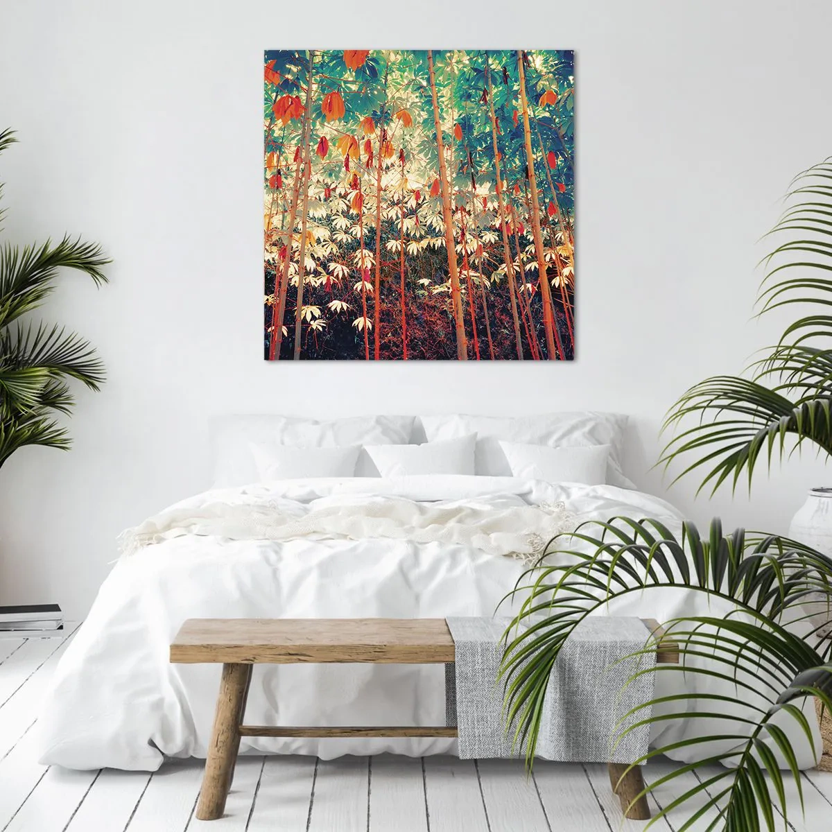 Tablou pe pânză - Viața secretă a frunzelor - 40x40 cm