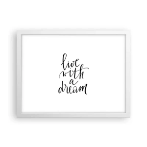 Poster în ramă albă - Of course - 40x30 cm