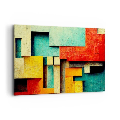 Tablou pe pânză - Festival de unghiuri drepte - 120x80 cm