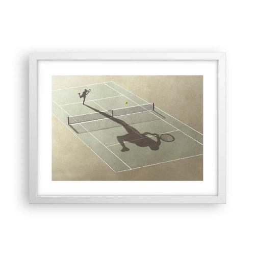 Poster în ramă albă - Învinge-te pe tine însuți - 40x30 cm