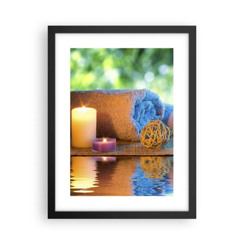 Poster în ramă neagră - Timp pentru corp - 30x40 cm