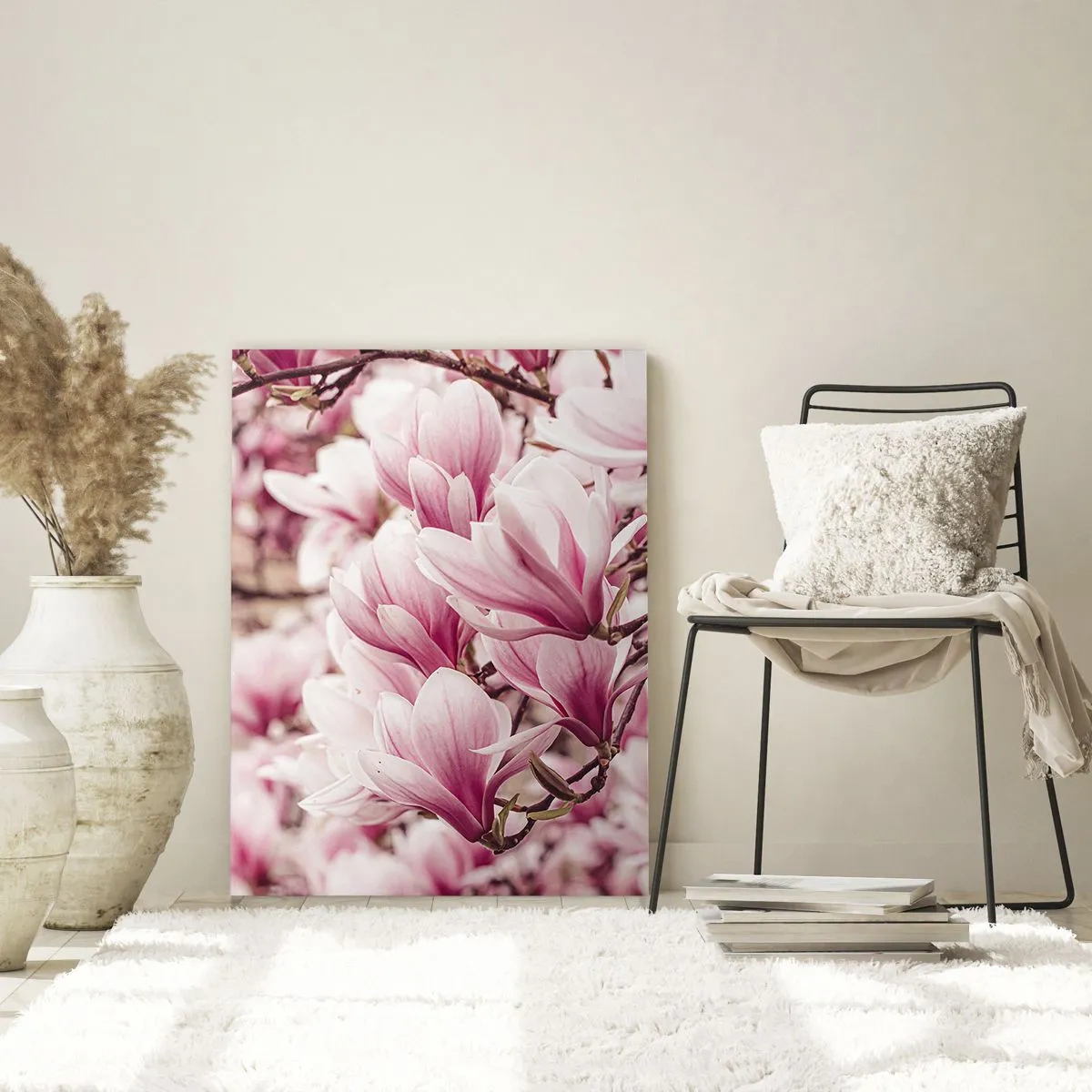 Tablou pe sticlă - Primăvara este roz - 50x70 cm